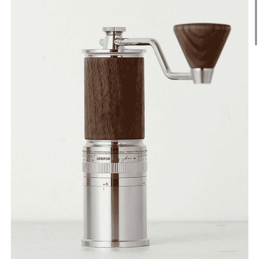 Astator Atom 30 Manual Coffee Grinder in Black Walnut
